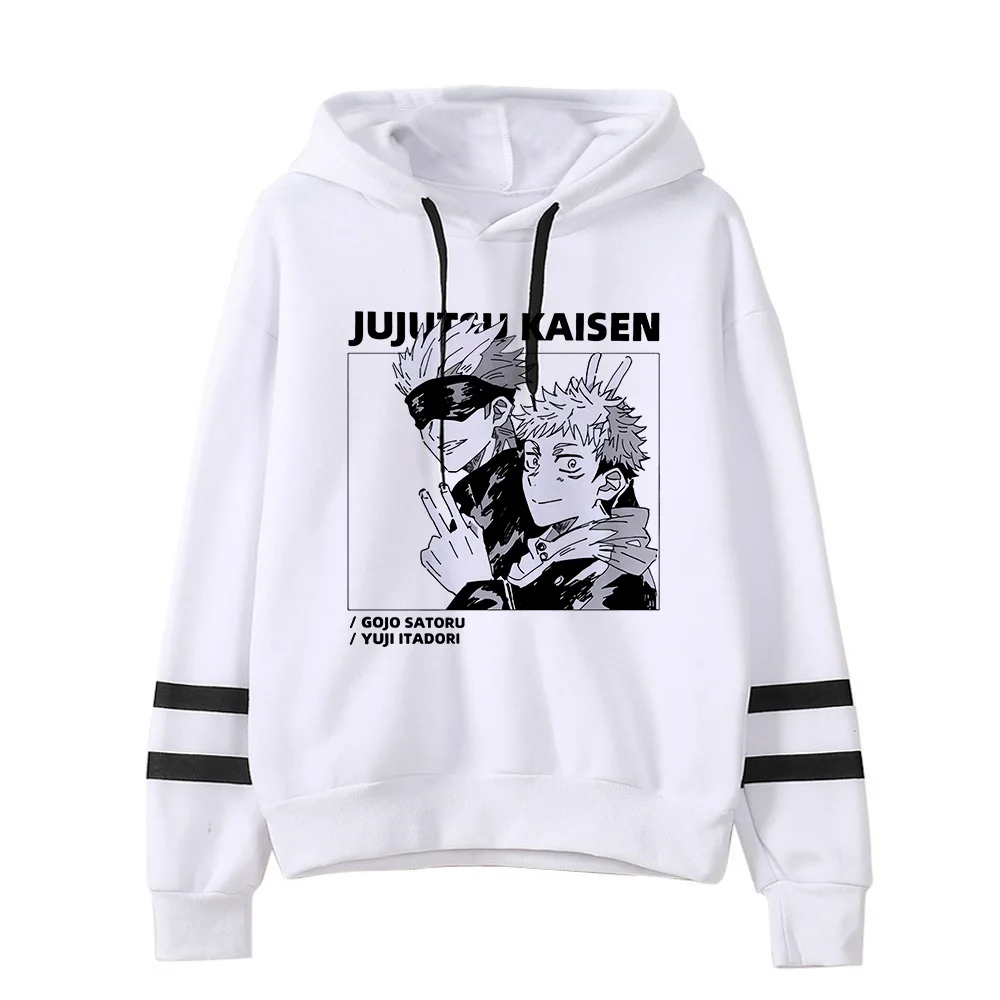 Anime Jujutsu Kaisen Hoodie Woman Gojo Satoru Graphic Hoodies Japanese Fashion Cartoon Hooded Long Sleeve Pullovers Winter Tops