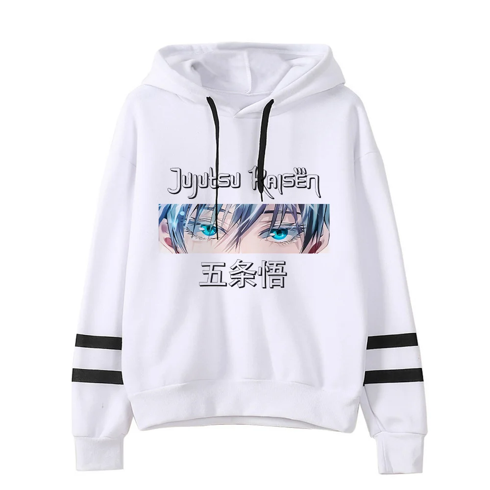 Anime Jujutsu Kaisen Hoodie Woman Gojo Satoru Graphic Hoodies Japanese Fashion Cartoon Hooded Long Sleeve Pullovers Winter Tops