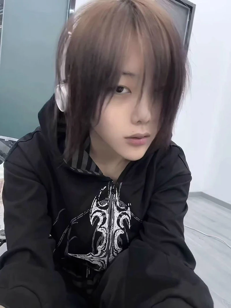 Harajuku Y2K Subculture Women Hoodie Long Sleeve Gothic Halloween Black Coat Punk Loose Spring Fall Streetwear Top