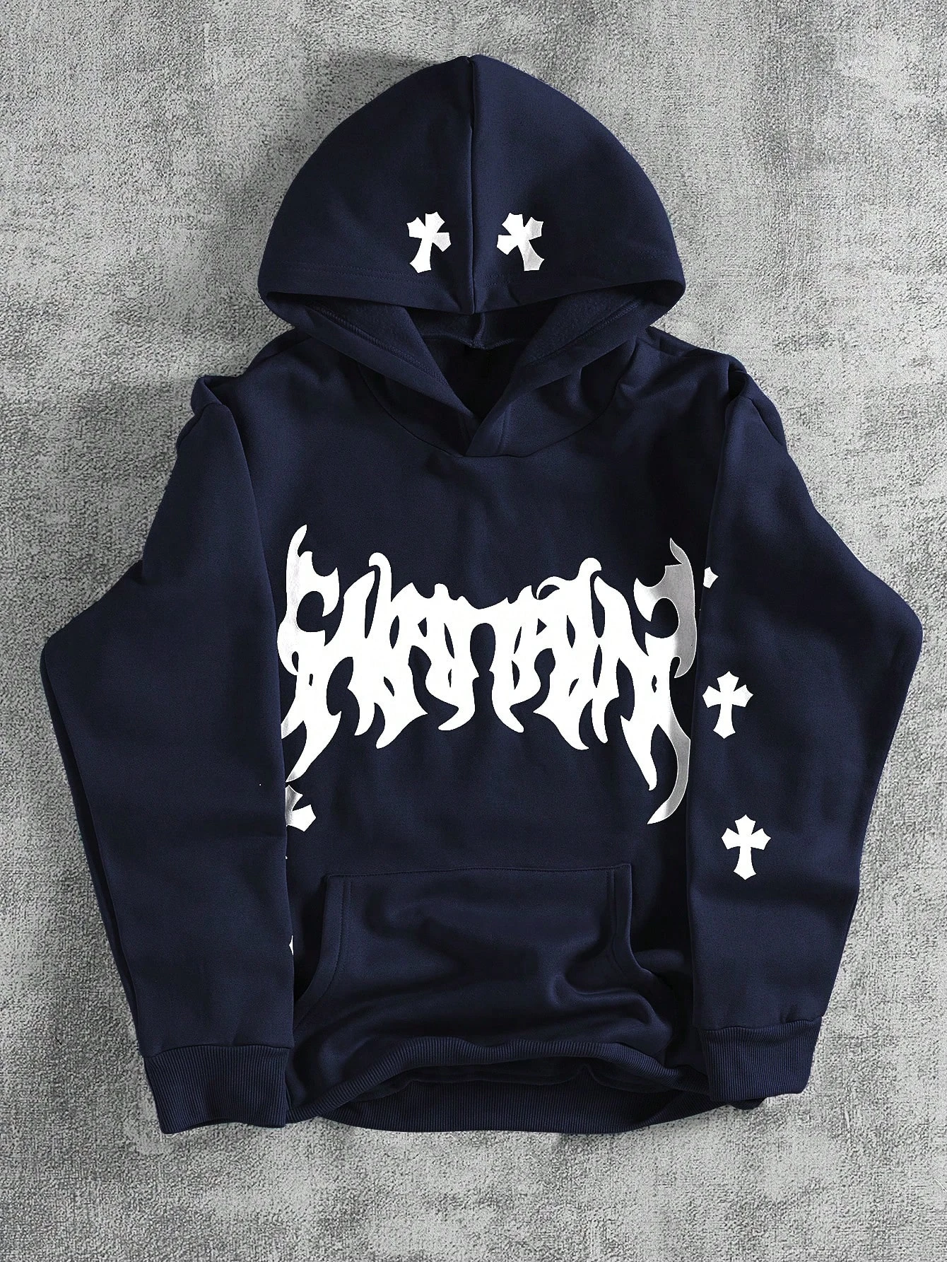 Creative Crossprinting Unisex Hoodies Thicken Breathable Top Y2K Style Loose Sportswear Comfortable Casual Woman Clothing