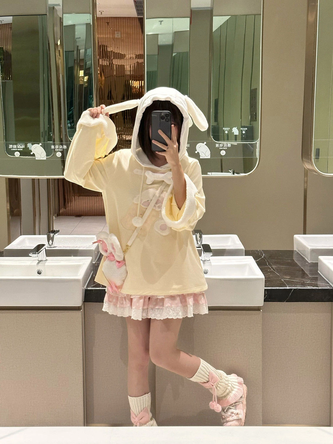 2026 Japanese Cartoon Embroidery Hoodies Tops Women Autumn Harajuku Drawstring Pullovers Patchwork Kawaii Cute Casual Sweatshirt