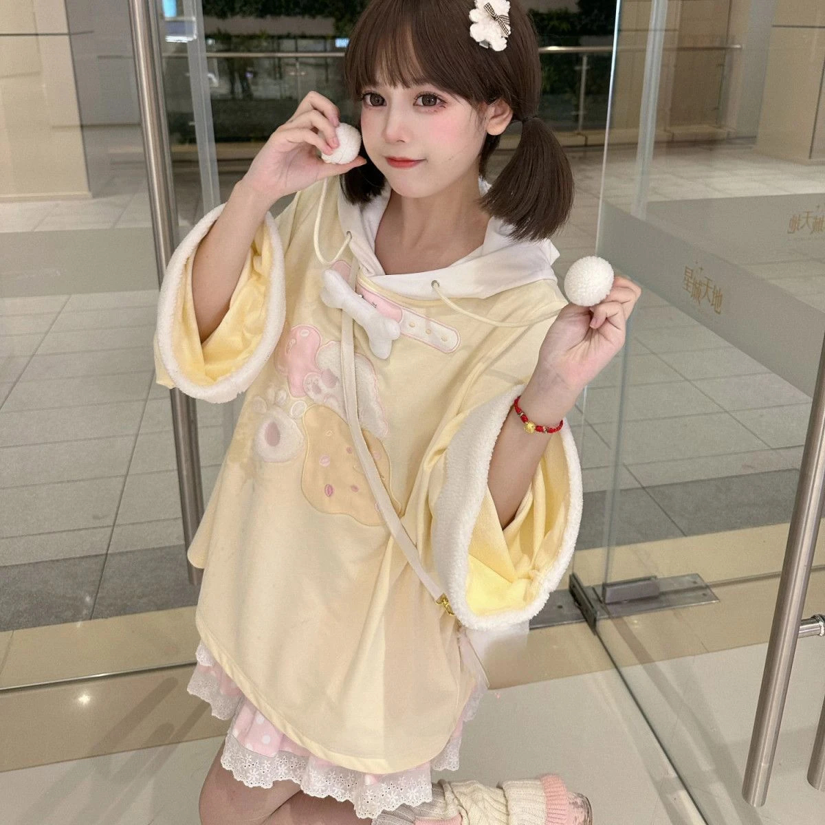 2026 Japanese Cartoon Embroidery Hoodies Tops Women Autumn Harajuku Drawstring Pullovers Patchwork Kawaii Cute Casual Sweatshirt