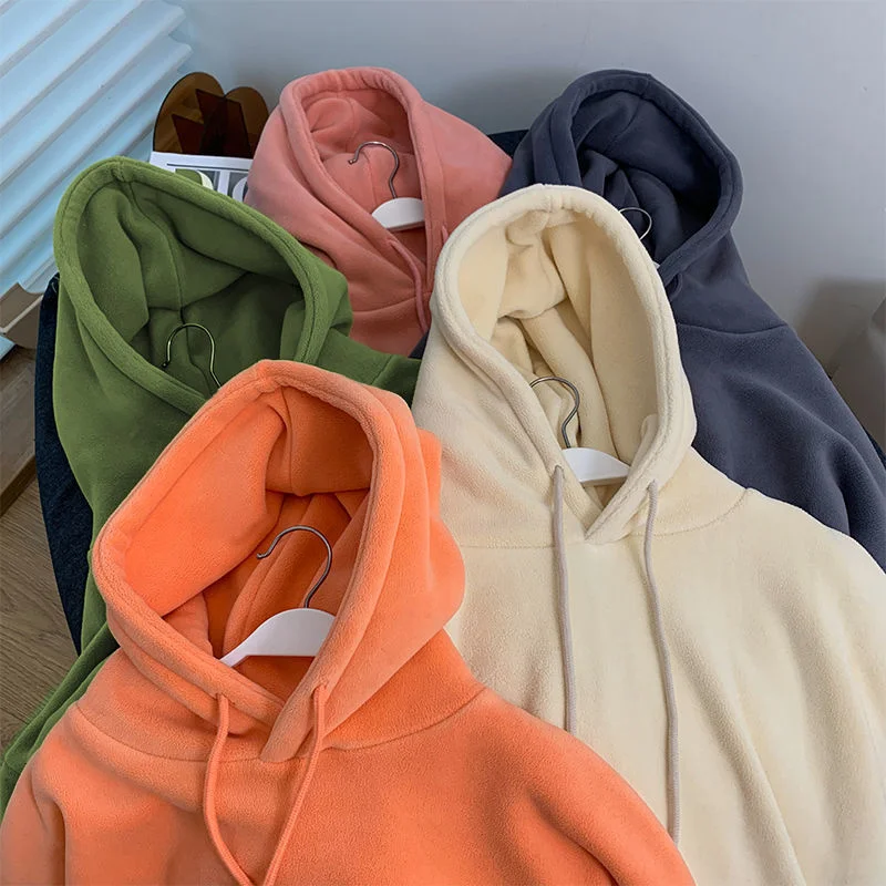 2025 Fashion Hoodies Sweatshirts Women's Fleece Coats Long-sleeve Loose Top Lady Pullover Casual Outerwear Autumn Winter 5colour