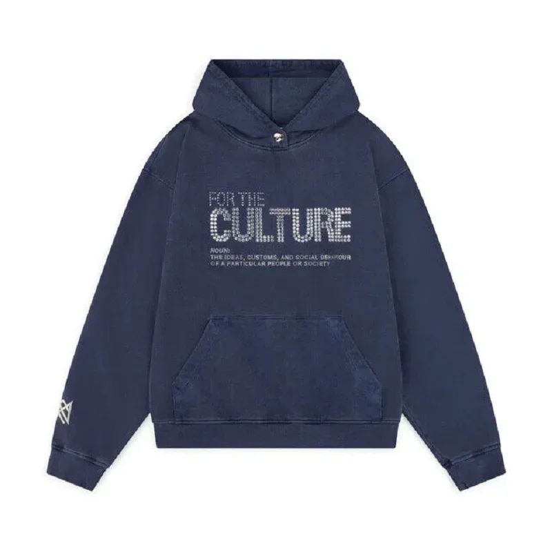 Y2K Retro Hot Brick Letter Hooded for women Sweatshirts Street American Personality Autumn Men's Retro Sweatshirt women clothing