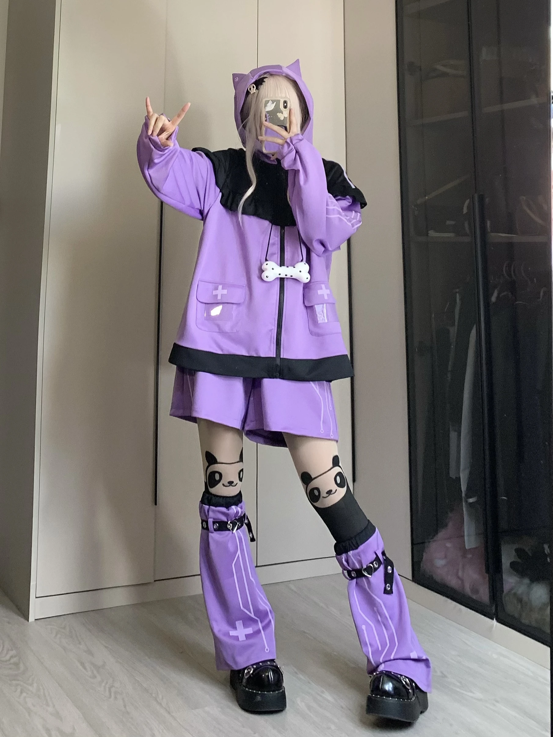 Japanese Mine Style Subculture Cute Sweet Girl Y2k Clothing Loose Casual Cat Ears Hooded Zipper Hoodie Sweatershirt Women Autumn