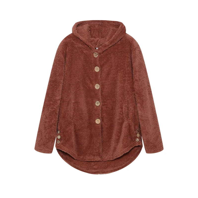 Fashion Trend Autumn and Winter Press-pleated Printed Turn-collar Long-sleeved Shirt Two-piece Furry Coat
