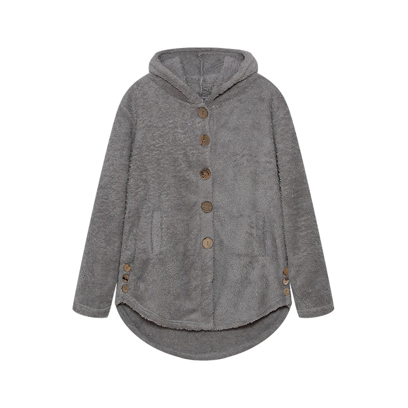 Fashion Trend Autumn and Winter Press-pleated Printed Turn-collar Long-sleeved Shirt Two-piece Furry Coat