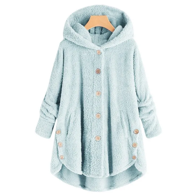 Fashion Trend Autumn and Winter Press-pleated Printed Turn-collar Long-sleeved Shirt Two-piece Furry Coat