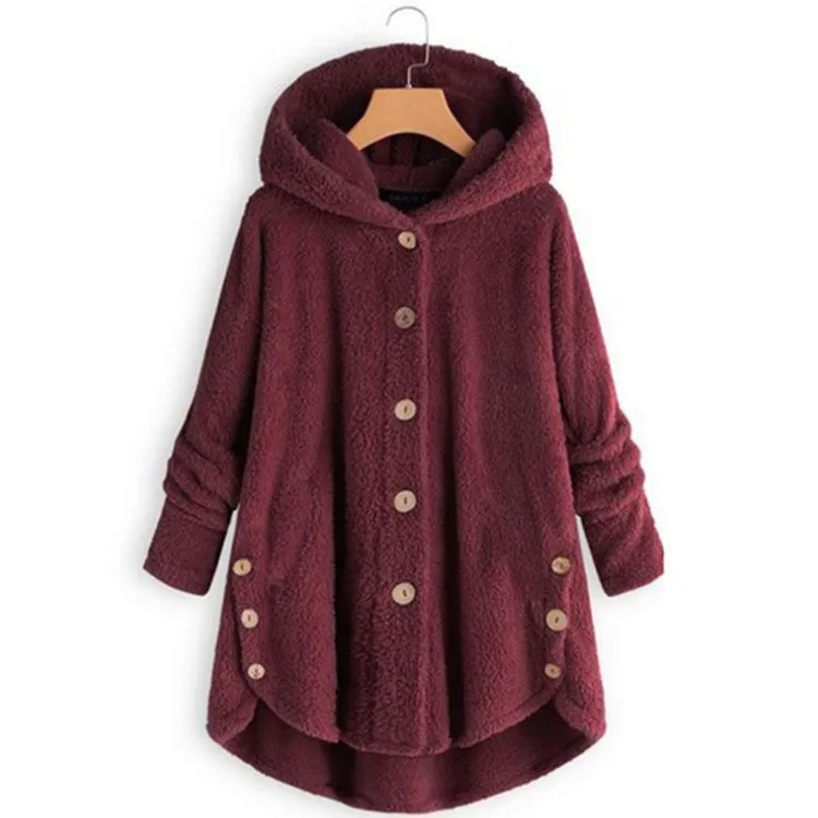 Fashion Trend Autumn and Winter Press-pleated Printed Turn-collar Long-sleeved Shirt Two-piece Furry Coat