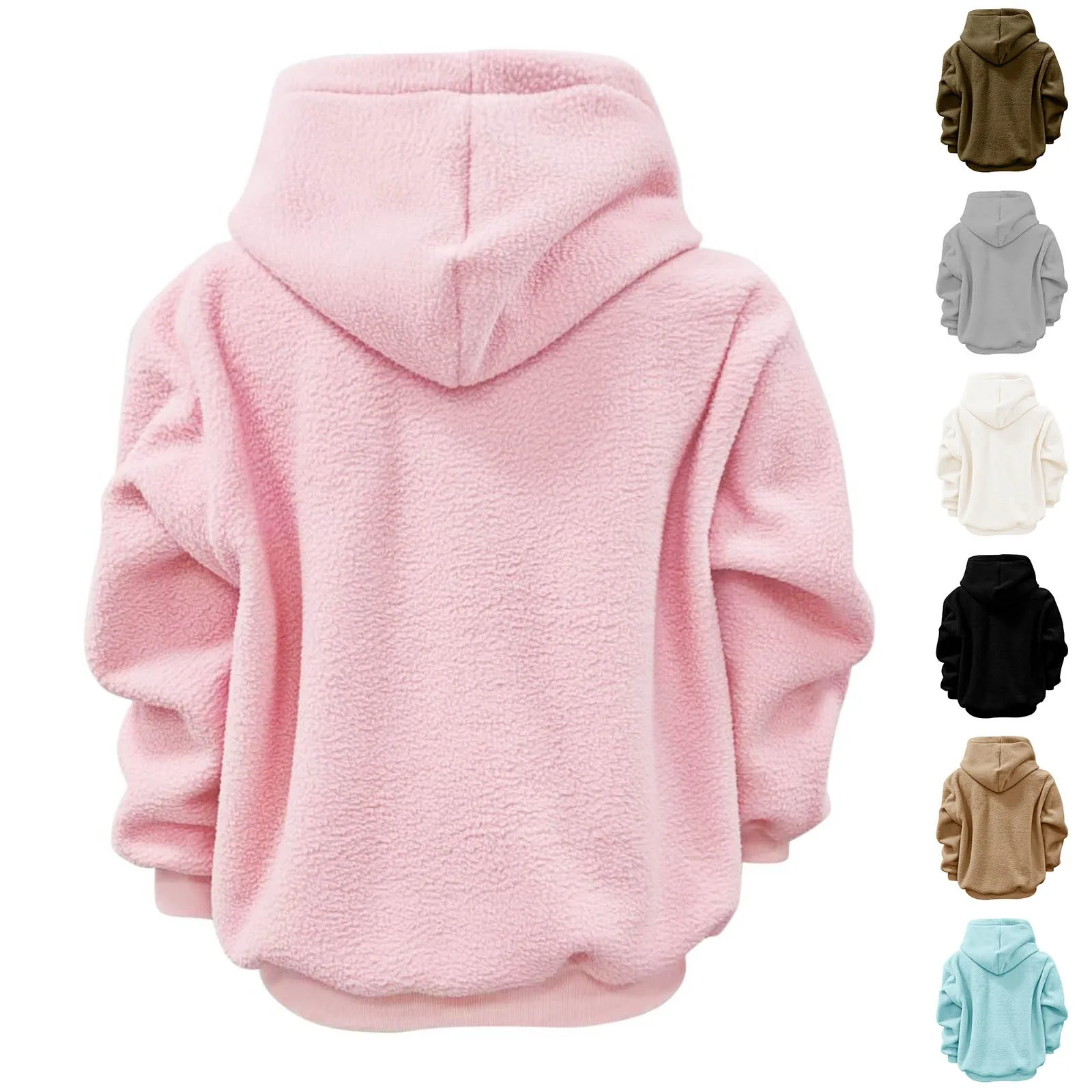 Dog Bag Pet Pocket Loose Hoodies Women Autumn And Winter Casual Fleece Solid Color Pet Pocket Hooded Sweatshirt Pullover Tops