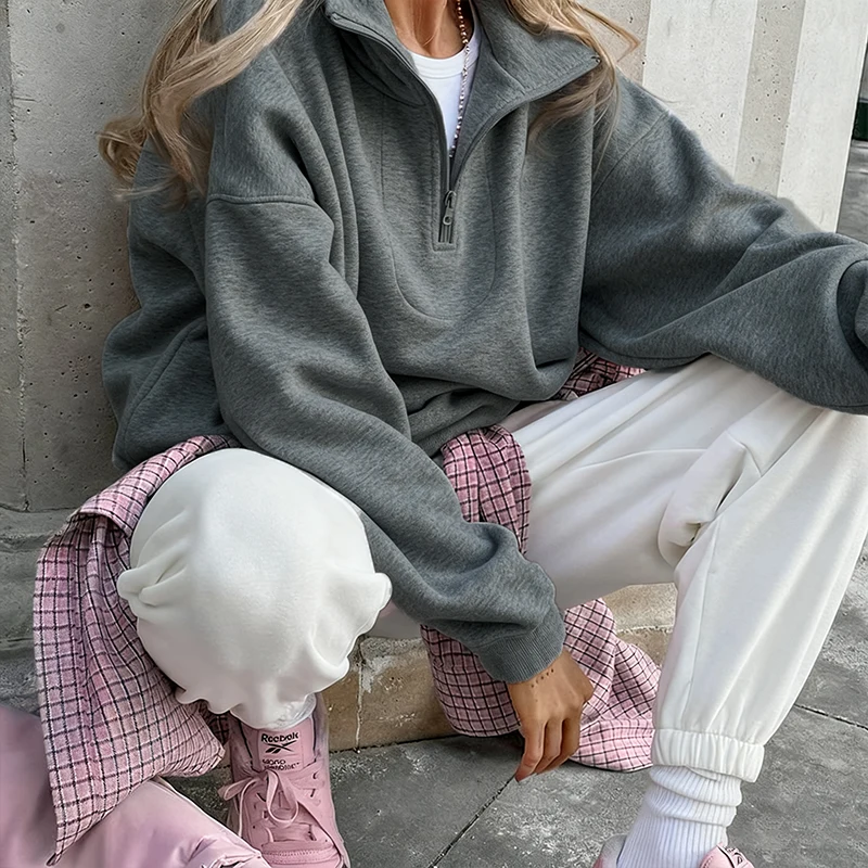 Pink Winter Lamb Fleece Hoodie Women Zipper Lapel Pullover флисовая кофта женская кофта женская