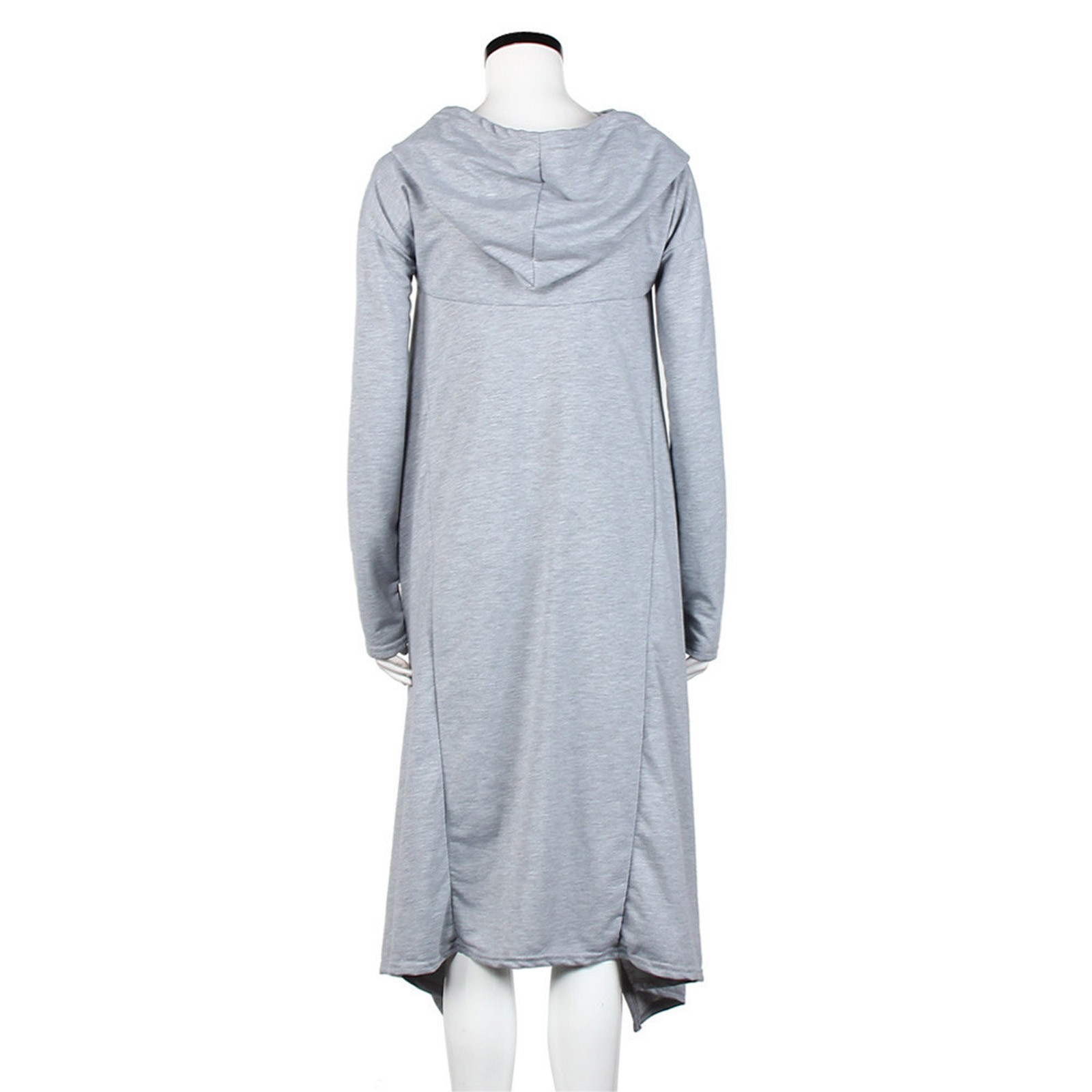Plus Size 5XL Irregular Long Hoodies Women Sweatshirt Cloak Fashion Drawstring Pocket Oversize Hoodies Lady Hooded Pullover Coat
