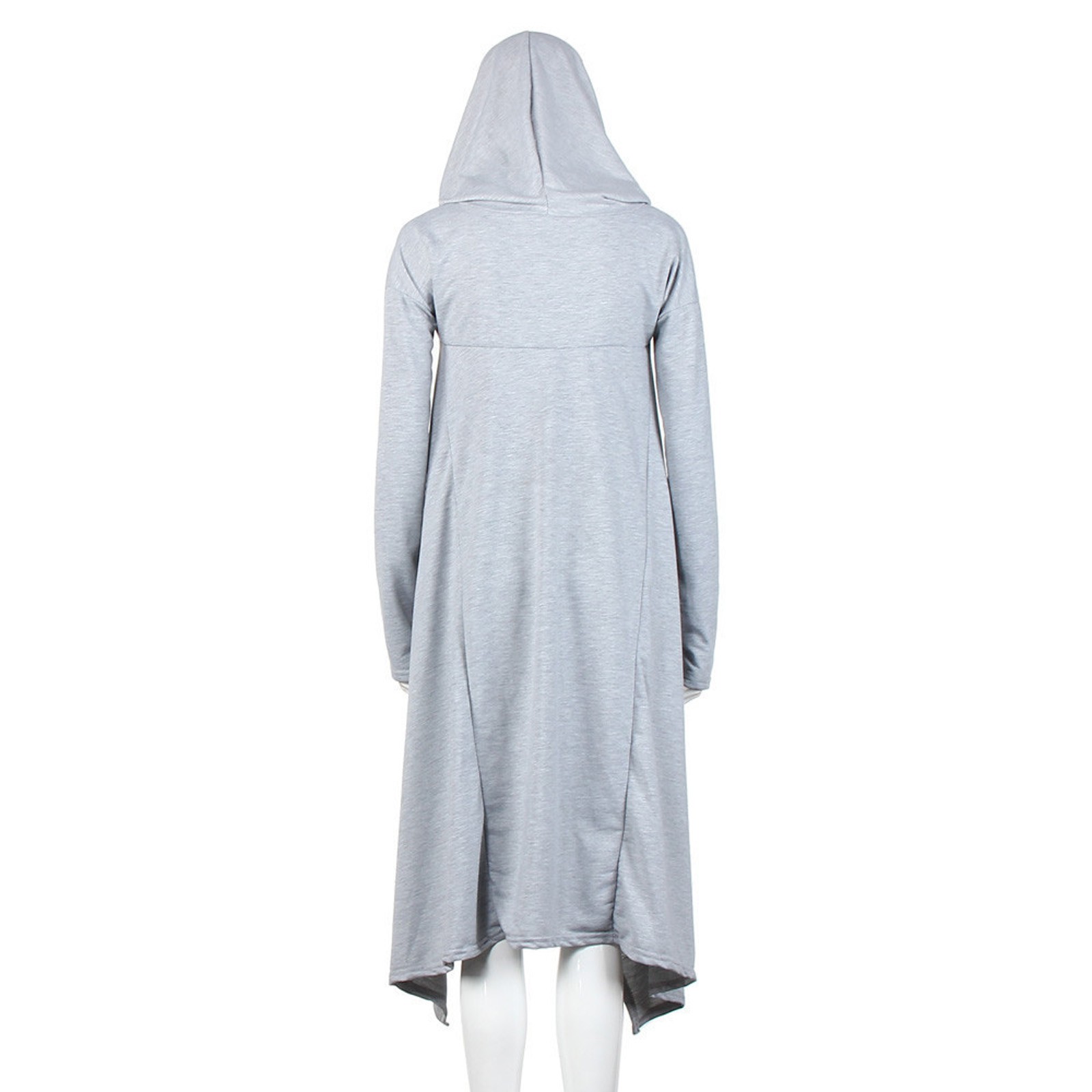 Plus Size 5XL Irregular Long Hoodies Women Sweatshirt Cloak Fashion Drawstring Pocket Oversize Hoodies Lady Hooded Pullover Coat