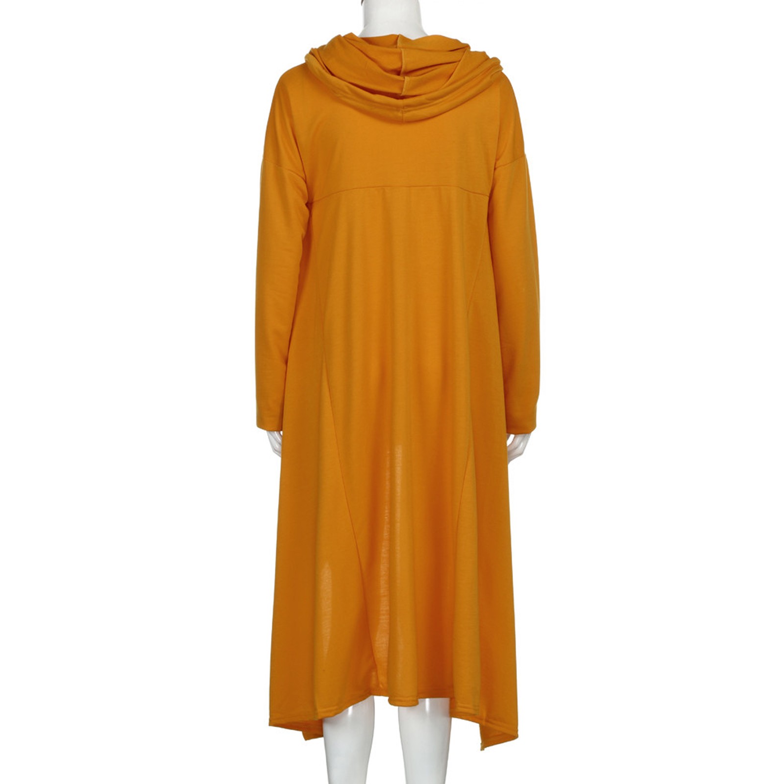 Plus Size 5XL Irregular Long Hoodies Women Sweatshirt Cloak Fashion Drawstring Pocket Oversize Hoodies Lady Hooded Pullover Coat