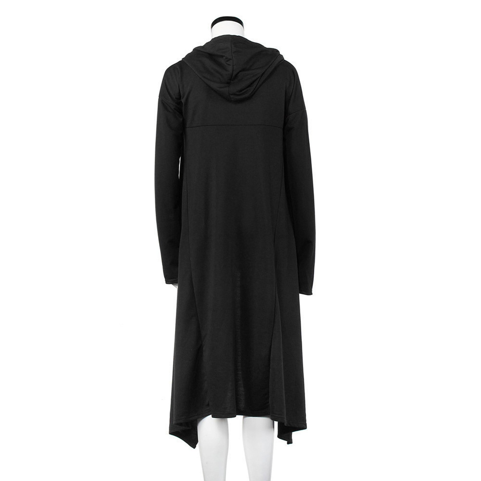 Plus Size 5XL Irregular Long Hoodies Women Sweatshirt Cloak Fashion Drawstring Pocket Oversize Hoodies Lady Hooded Pullover Coat