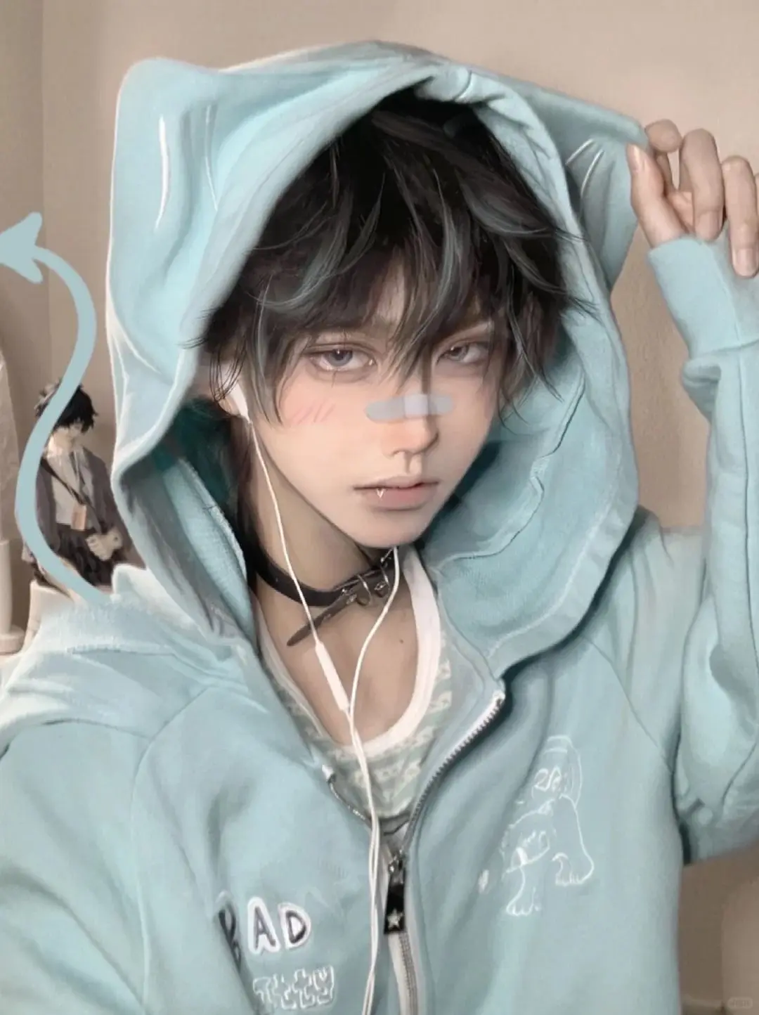 Oversized Casual Zipper Grunge Hoodies Women Kawaii Loose Embroidery Cute Cat Coats Y2k Aesthetic Pocket Harajuku Sweatshirts