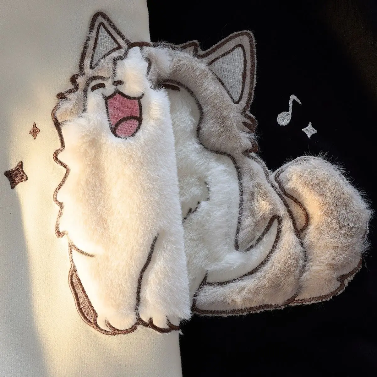 Streetwear BF Women Hoodies 2025 Ropa Mujer Preppy Style Cat Embroidery Hooded Thicked Sweatshirs Casual Chic Y2k Hoodie 7p742