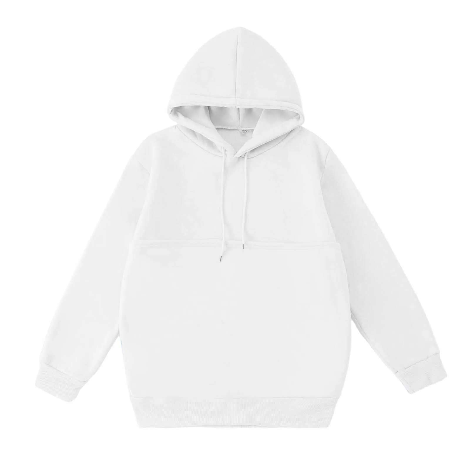Cat Pet Kangaroo Pocket Hoodie Sweatershirts For Women Plus Size Solid Color Autumn Winter Casual Loose Pullover For Men Women
