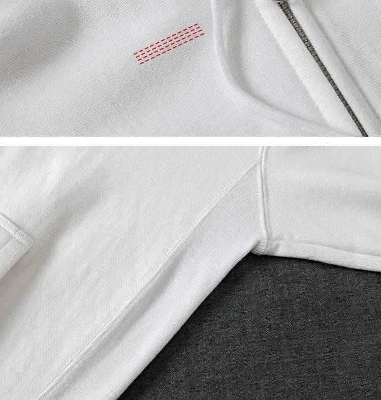 Good Quality Zip Hooded Women And Men Sweatshirt Navy Blue Cotton Casual Street Wear Loose Y2k Spring Autumn Solid Hoodie Jacket