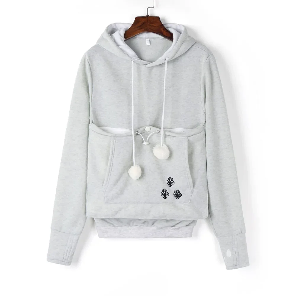 2024 New High Quality Cat Lovers Hoodies Fashion Ears Cuddle Pouch Dog Pet Hoodies for Casual Kangaroo Pullovers Sweatshirt Tops