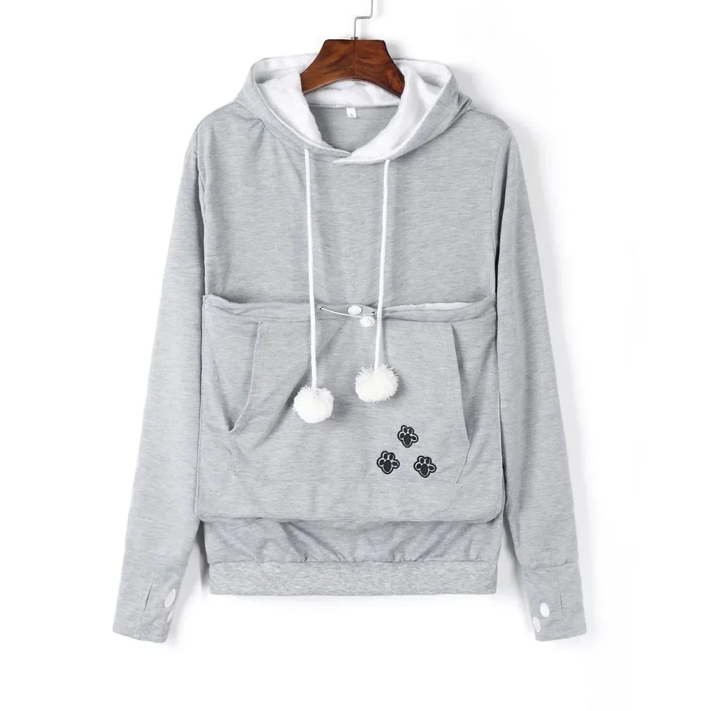 2024 New High Quality Cat Lovers Hoodies Fashion Ears Cuddle Pouch Dog Pet Hoodies for Casual Kangaroo Pullovers Sweatshirt Tops