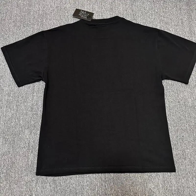 2026 MIXED EMOTION Rhinestone Short Sleeve Men Women Tshirt Streetwear Cotton Loose Round Neck Top Tees Oversized Tee Top Trendy