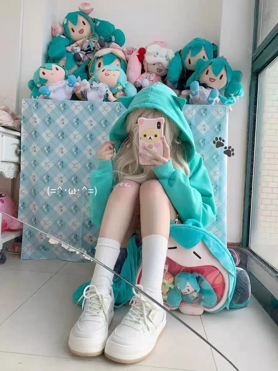 Y2K Aesthetic Grunge Subcultural American Streetwear Punk 2000s E-girls Harajuku Gothic Kawaii Sweatshirt Anime Hoodie Tops