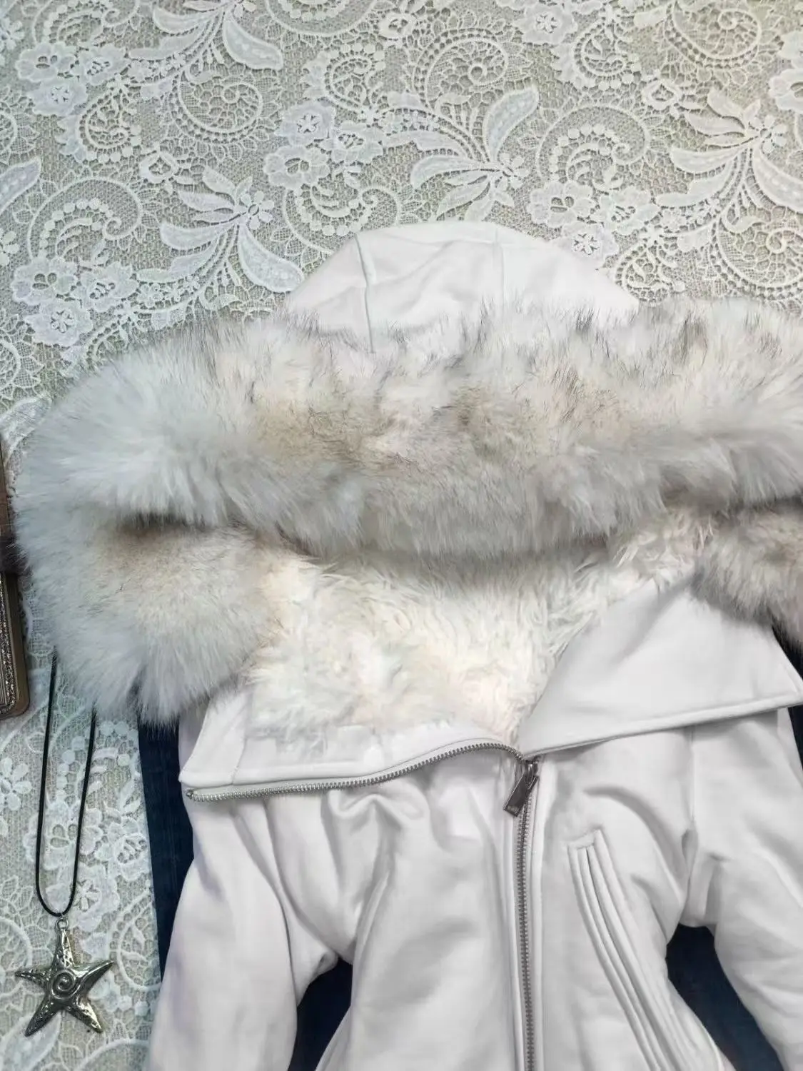 White Hoodie 2000s Cute Clothes Spicy Girls Streetwear High Street Classic Minimalist Unique Casual Jacket Faux Fur Collar Hoody