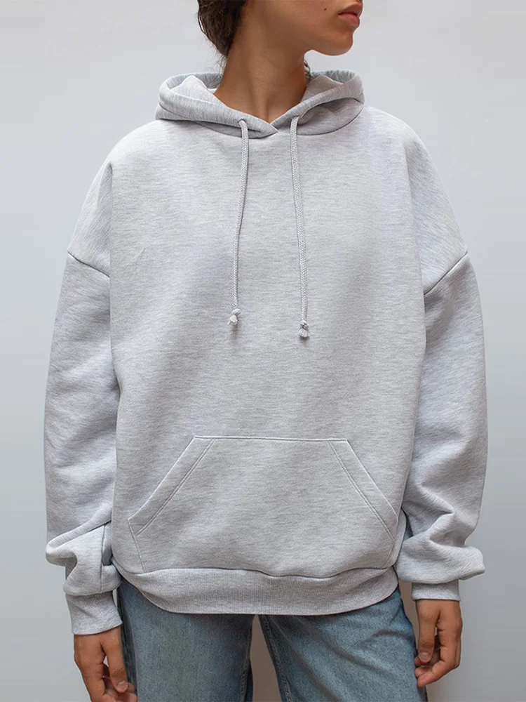 Women Free Wing Hooded Sweatshirt Pure Color Top Long Pants Clothing Suit Female 2026 New Unique Fashion Street Casual Clothes