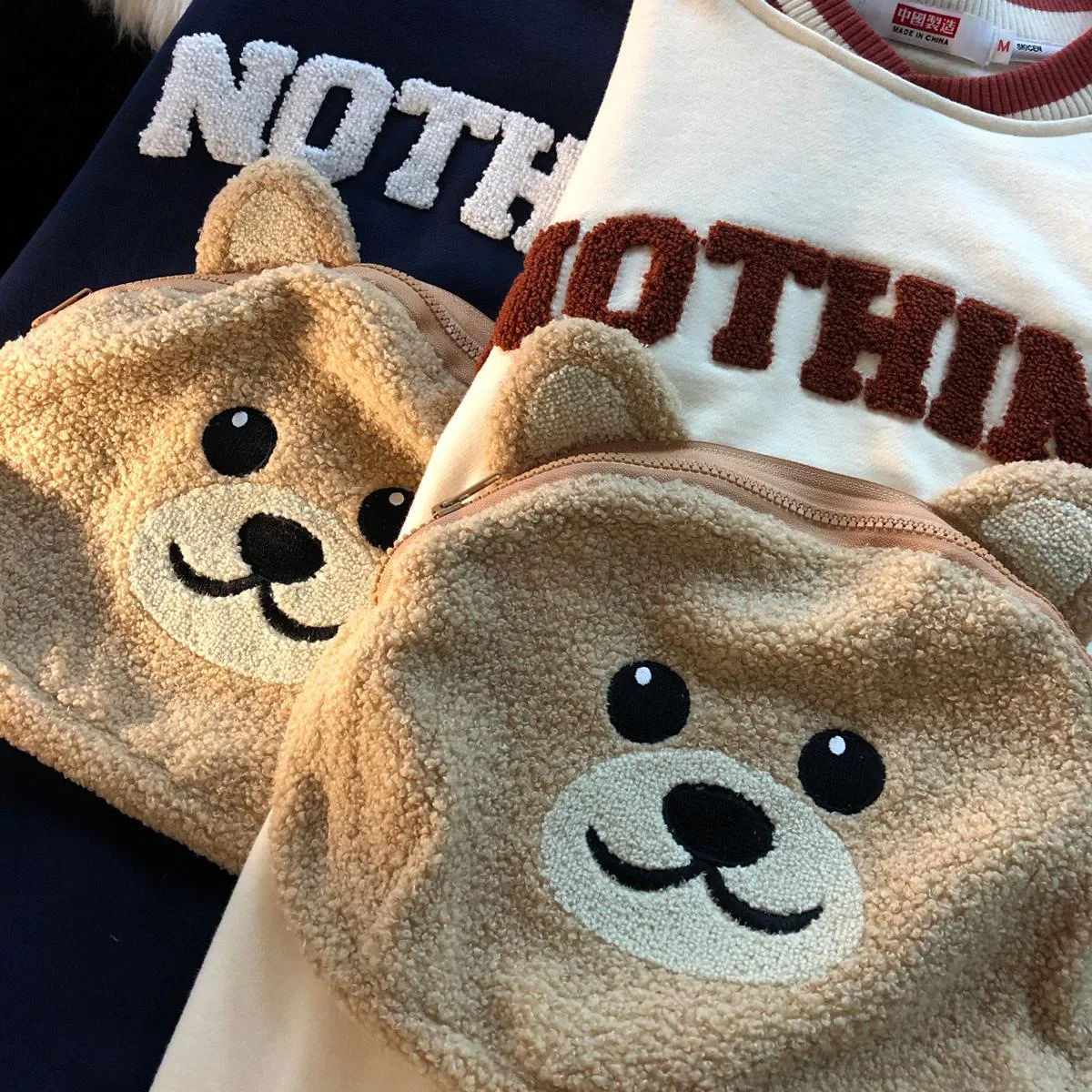 CGC Korean Fashion Cartoon Embroidery Sweatshirts Spring Autumn O-Neck Hoodies Women Kawaii Pullovers Female Clothing Tops