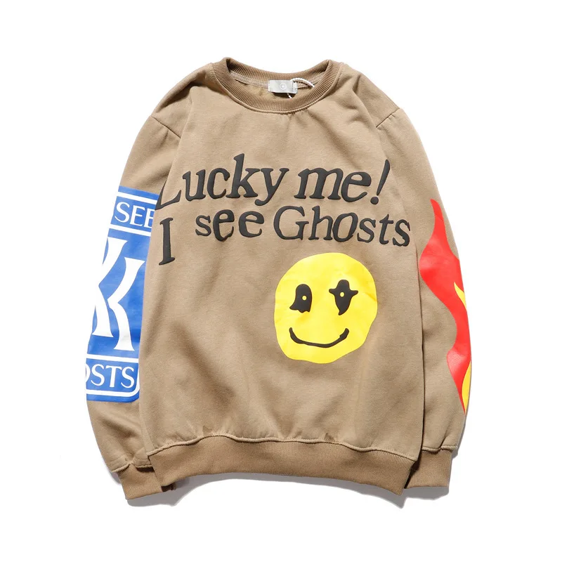 Sweatshirts Women Fleece Print O-neck Pullovers Women Streetwear Harajuku Loose Autumn Winter Sweatshirt Casual Couple Clothes