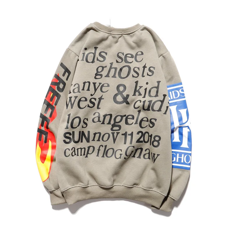 Sweatshirts Women Fleece Print O-neck Pullovers Women Streetwear Harajuku Loose Autumn Winter Sweatshirt Casual Couple Clothes