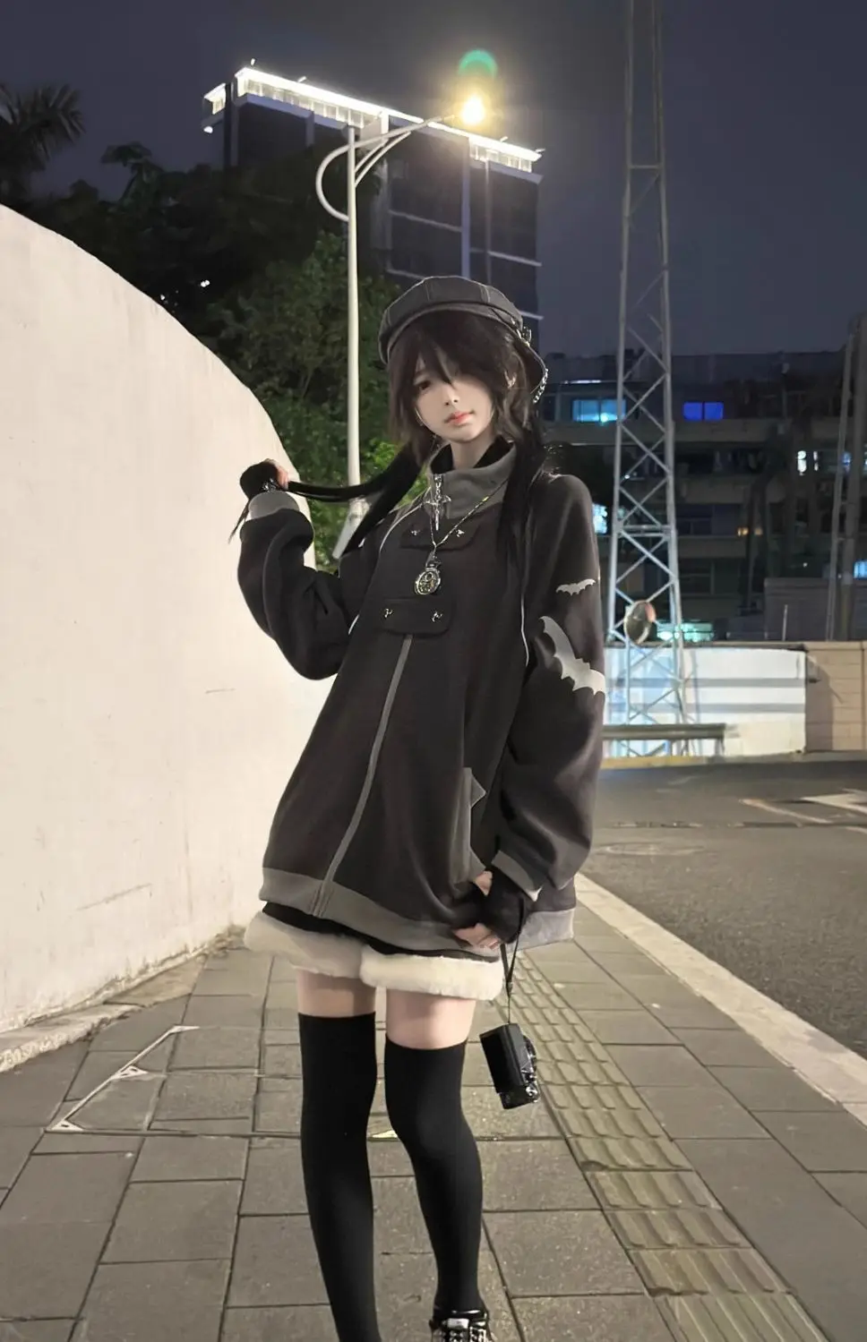 2026 Japanese Subculture Y2k Fleece Hoodie Stand Collar Men Streetwear Women Harajuku Sudaderas Coat Mujer Goth Sweatshirts