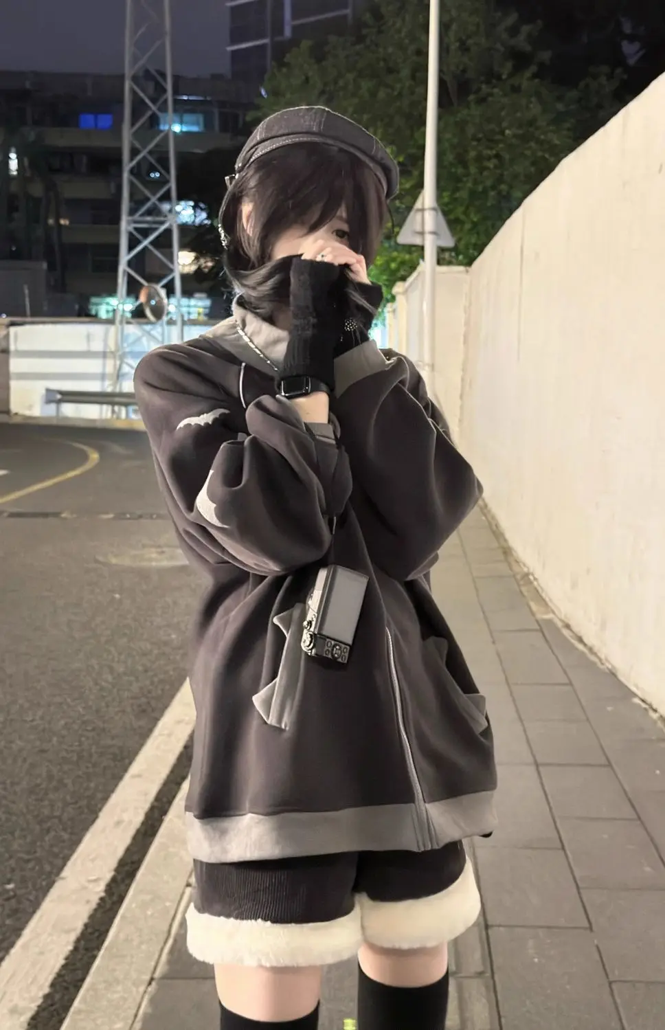 2026 Japanese Subculture Y2k Fleece Hoodie Stand Collar Men Streetwear Women Harajuku Sudaderas Coat Mujer Goth Sweatshirts