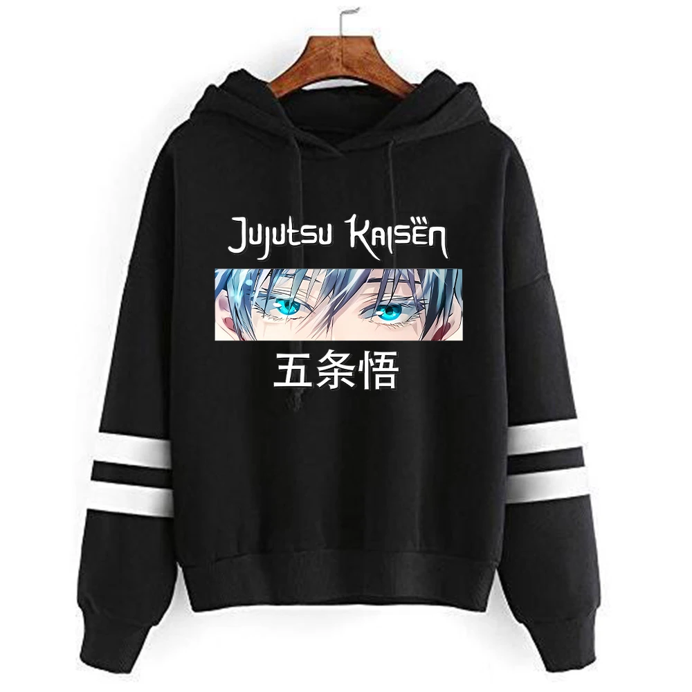 Jujutsu Kaisen Sweatshirts Cartoon Japanese Fashion Gojo Satoru Women's Winter Clothes Hooded Street Wear Hoodie Y2k Tops Anime