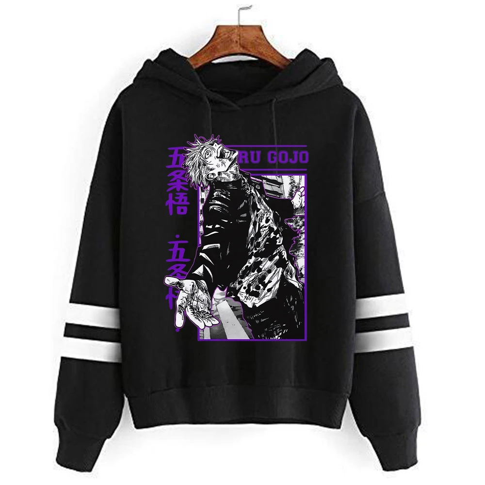 Jujutsu Kaisen Sweatshirts Cartoon Japanese Fashion Gojo Satoru Women's Winter Clothes Hooded Street Wear Hoodie Y2k Tops Anime