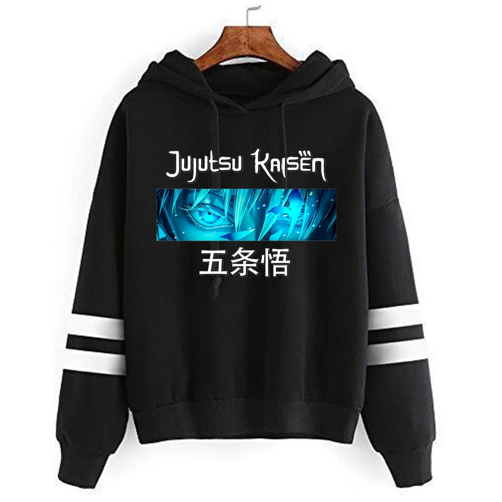 Jujutsu Kaisen Sweatshirts Cartoon Japanese Fashion Gojo Satoru Women's Winter Clothes Hooded Street Wear Hoodie Y2k Tops Anime