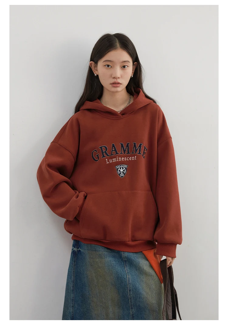 CHIC VEN Women Sweatshirts Loose Casual New Hooded Letter Embroidered Flush Hoodie Female Pullover Woman Top Autumn Winter 2024