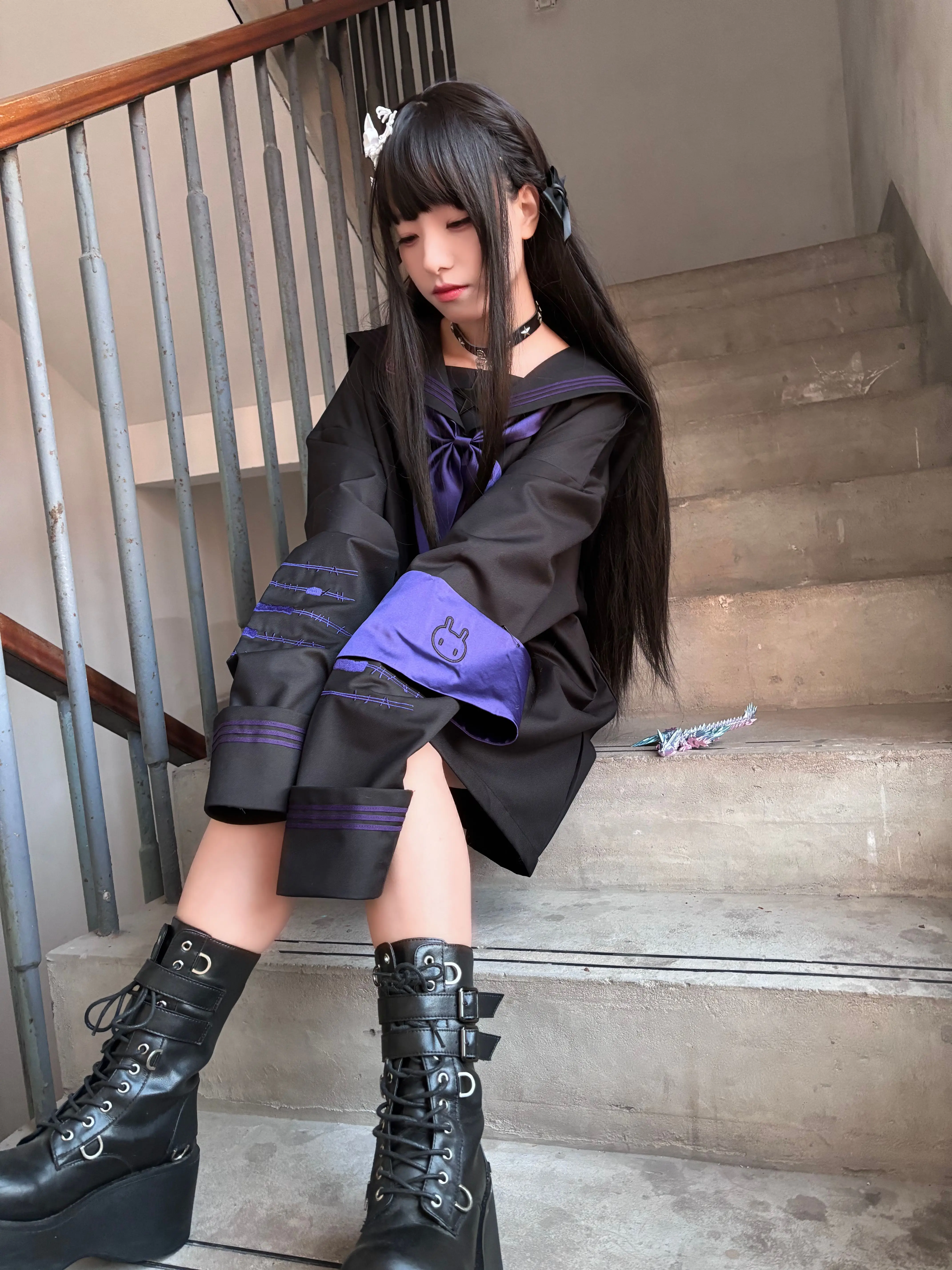 Original Design Japanese Mine Series Subculture Mass- Produced Long Hoodies Women's Sailor Uniform Spring New Y2k Student Tops