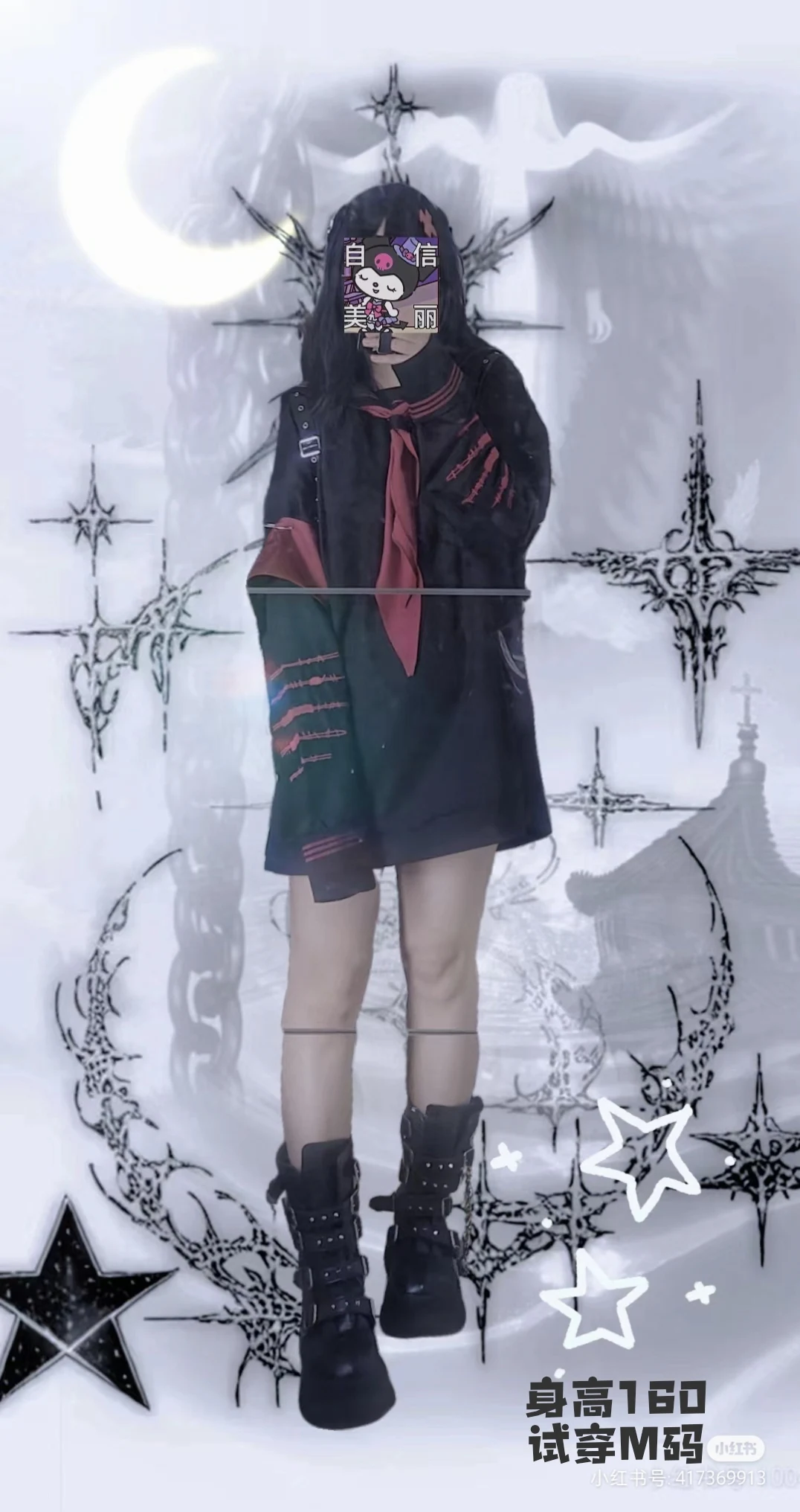 Original Design Japanese Mine Series Subculture Mass- Produced Long Hoodies Women's Sailor Uniform Spring New Y2k Student Tops