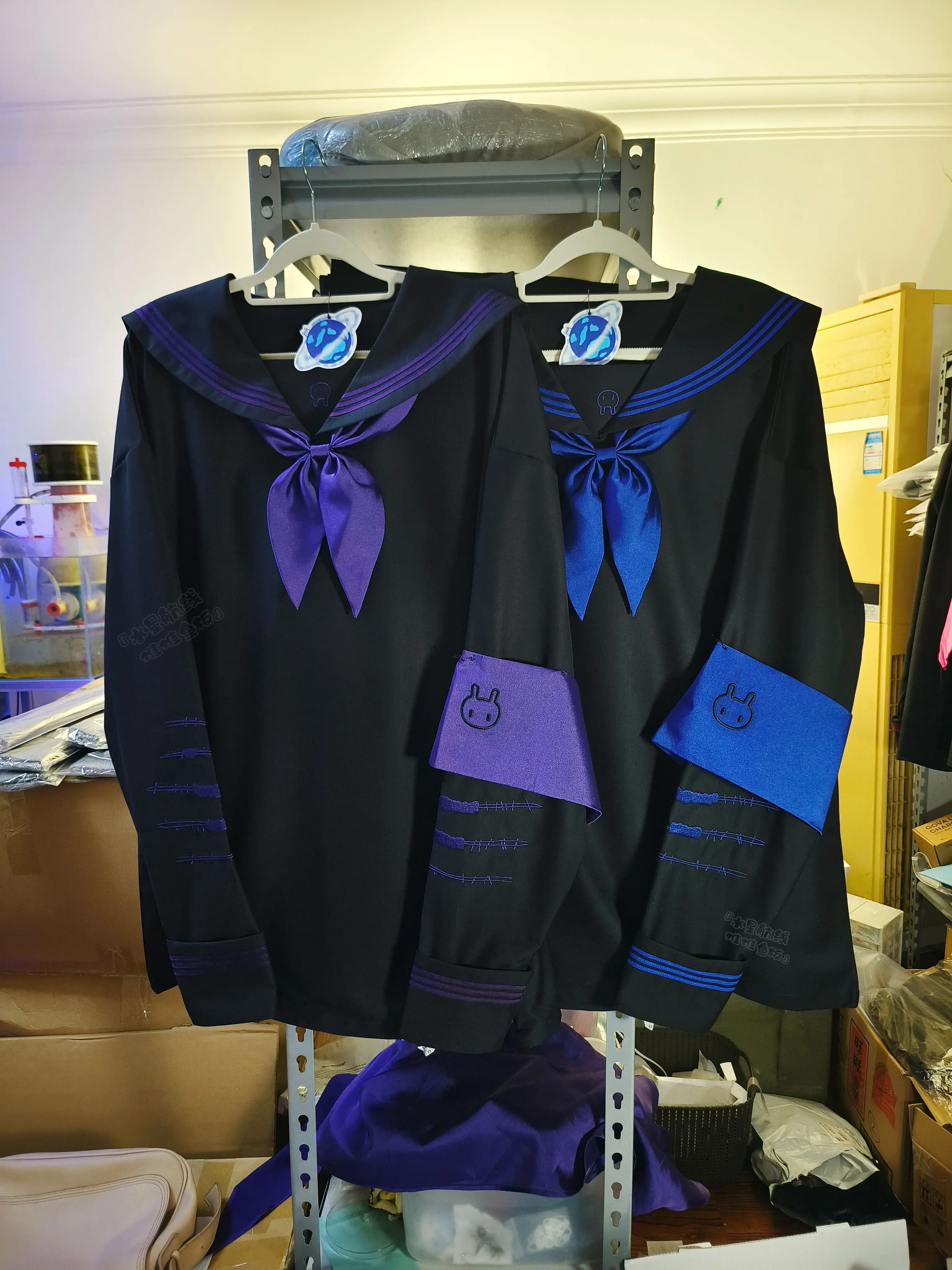 Original Design Japanese Mine Series Subculture Mass- Produced Long Hoodies Women's Sailor Uniform Spring New Y2k Student Tops