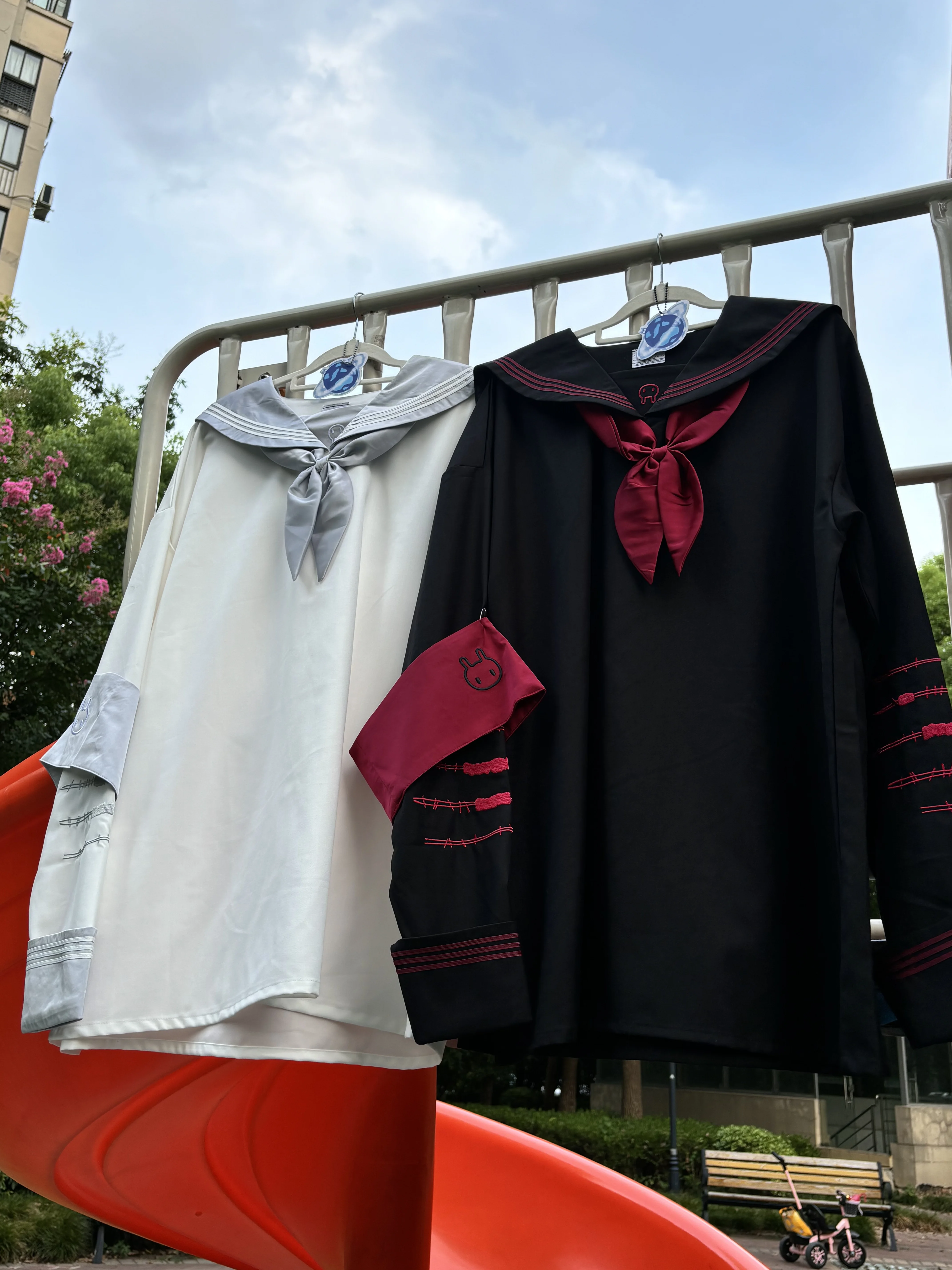 Original Design Japanese Mine Series Subculture Mass- Produced Long Hoodies Women's Sailor Uniform Spring New Y2k Student Tops