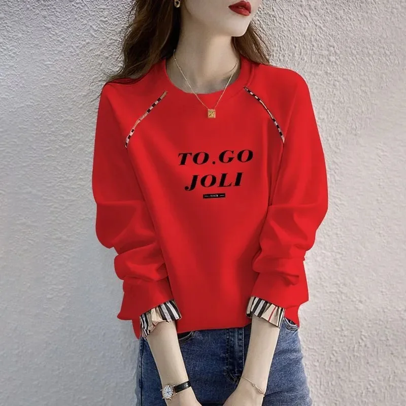 Spring Autumn Female Cotton Hoodies Sweatershirts New Women Fashion Long Sleeved Pullover Tops Casual Chic Hoodies Shirts