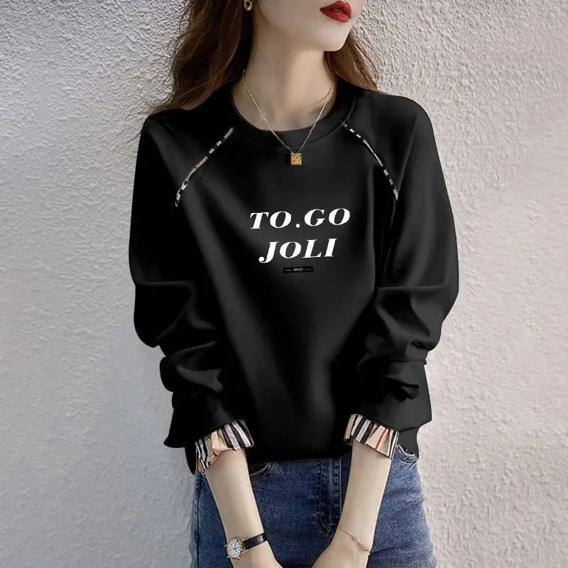 Spring Autumn Female Cotton Hoodies Sweatershirts New Women Fashion Long Sleeved Pullover Tops Casual Chic Hoodies Shirts
