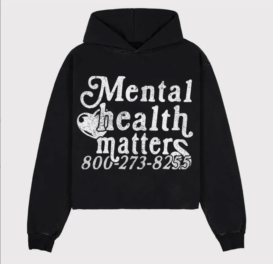 In Stock Ready To Ship European American Retro Hip Hop Punk Street Foam Letter Hoodie Fashion Casual Wear