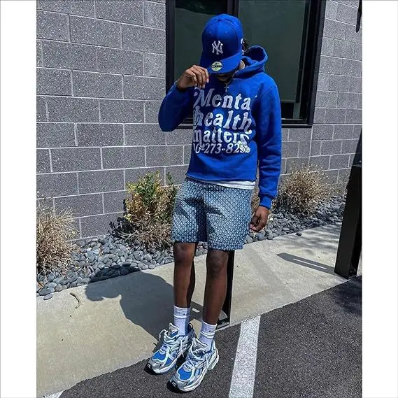 In Stock Ready To Ship European American Retro Hip Hop Punk Street Foam Letter Hoodie Fashion Casual Wear