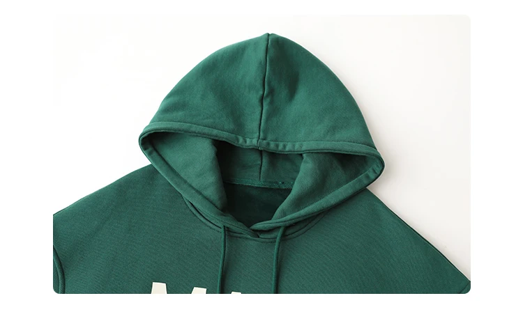 CHIC VEN Women's Pullovers Streetwear Casual Loose Letter Plush Thick Warm Hooded Tops Office Lady Coat Autumn Winter 2025