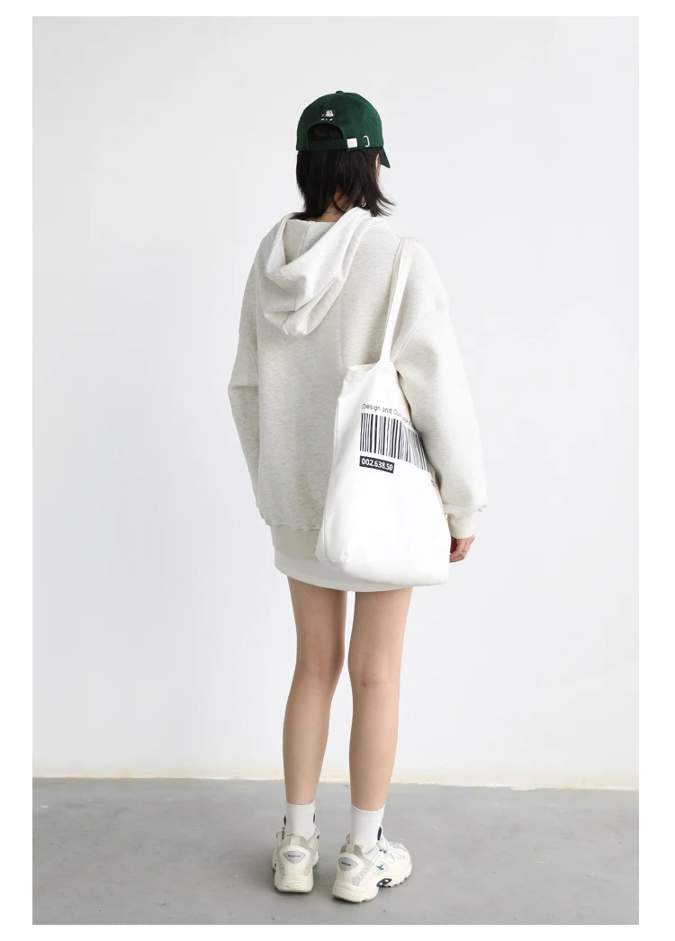CHIC VEN Women's Pullovers Streetwear Casual Loose Letter Plush Thick Warm Hooded Tops Office Lady Coat Autumn Winter 2025