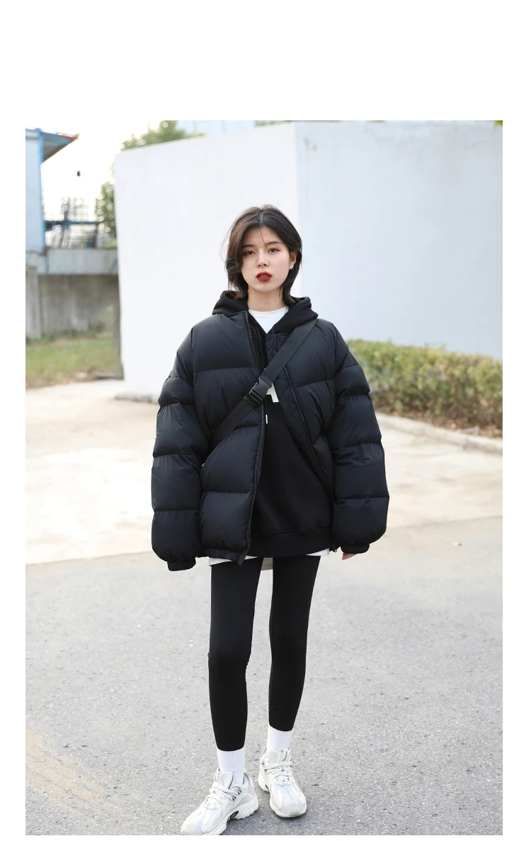 CHIC VEN Women's Pullovers Streetwear Casual Loose Letter Plush Thick Warm Hooded Tops Office Lady Coat Autumn Winter 2025