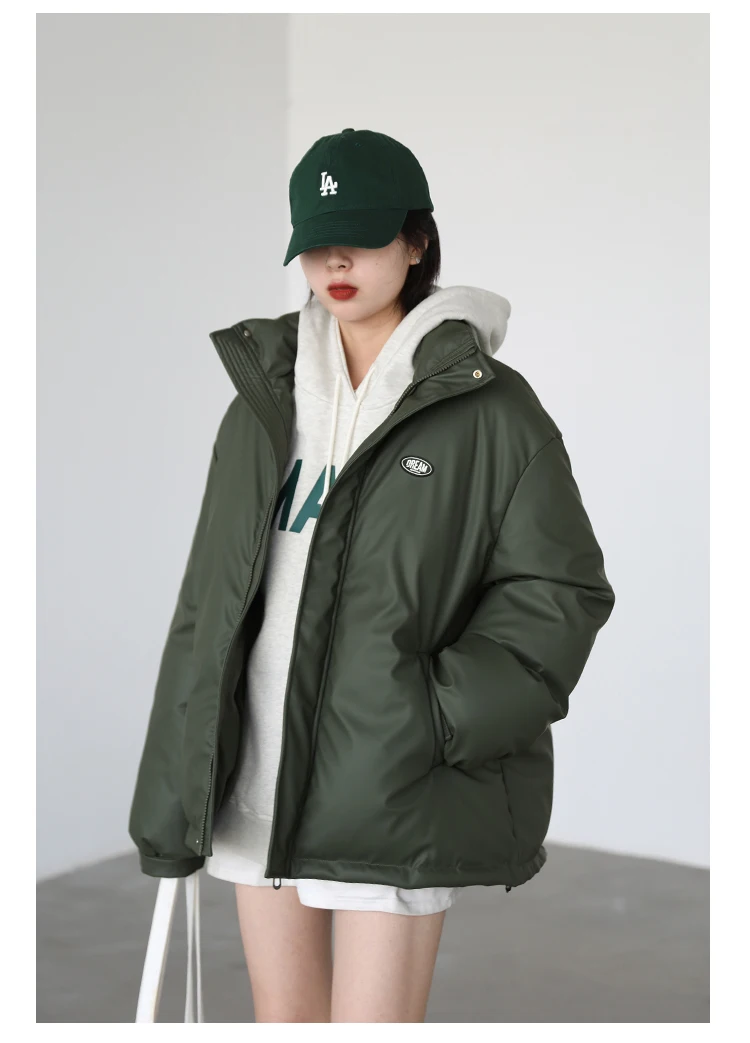 CHIC VEN Women's Pullovers Streetwear Casual Loose Letter Plush Thick Warm Hooded Tops Office Lady Coat Autumn Winter 2025